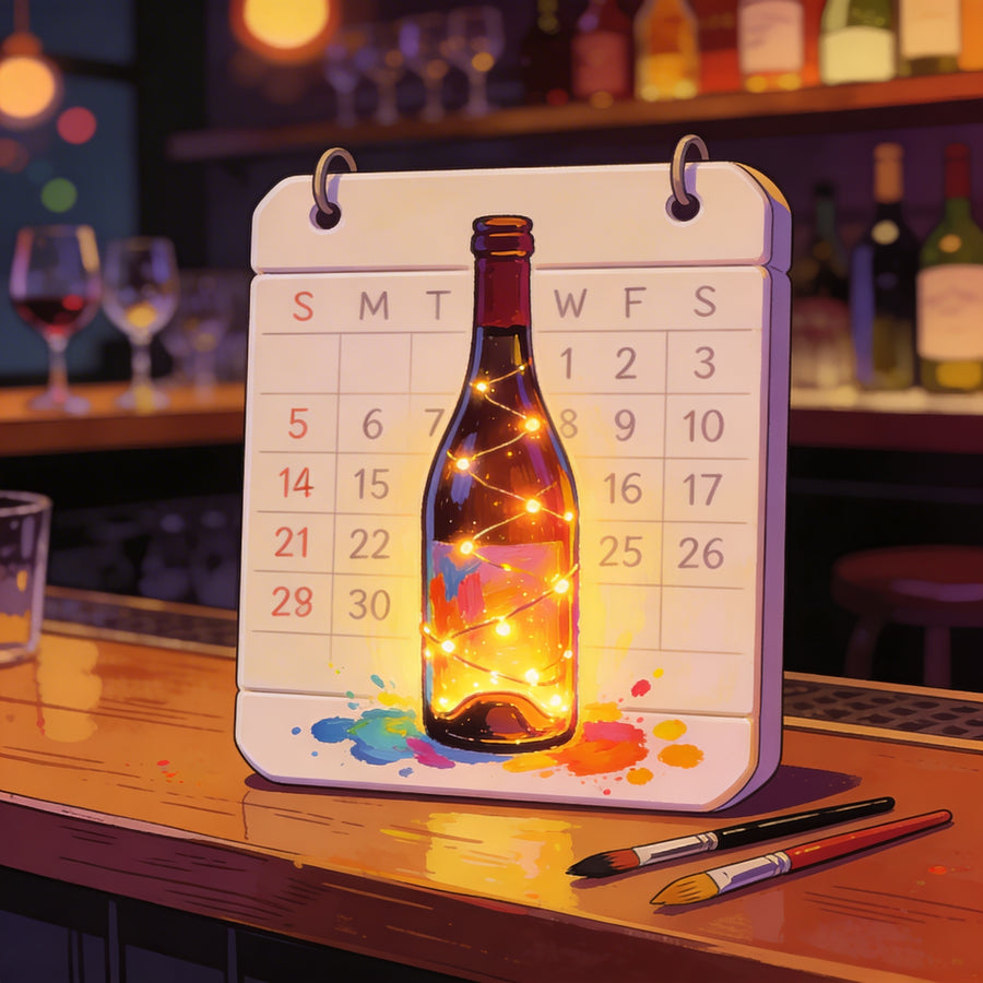 Glow & Pinot: Illuminated Wine Bottle Night - 18 Mar 2026